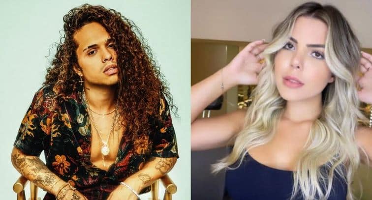 Vitão é flagrado com influenciadora que beijou sem-teto (Foto: Reprodução)