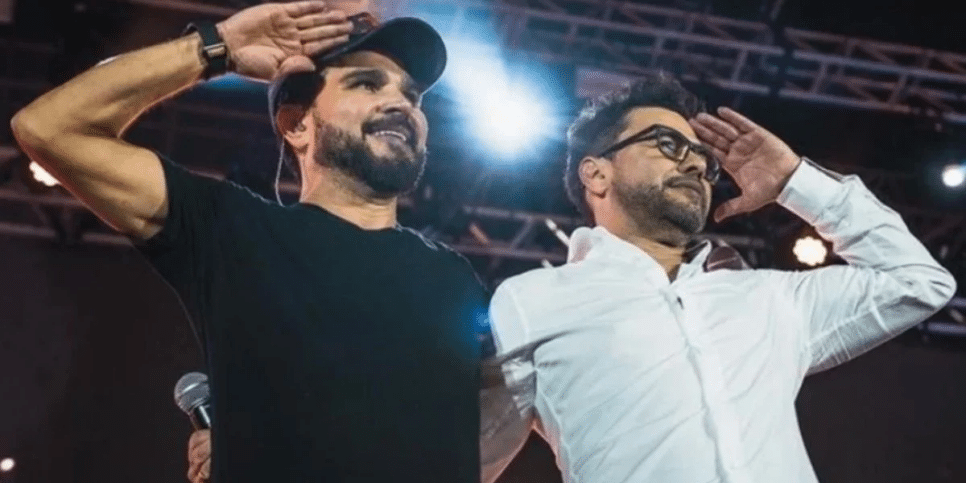 Luciano e Zezé Di Camargo fizeram aquilo que ninguém imaginava (Foto: Reprodução)