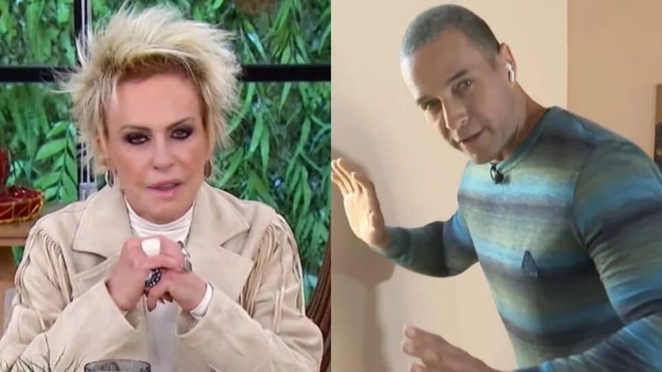 Ana Maria Braga se irrita e debocha de repórter por medo de rolinha (Reprodução)