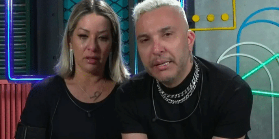 Rogério e esposa em desistência do Power Couple (Foto: Reprodução)