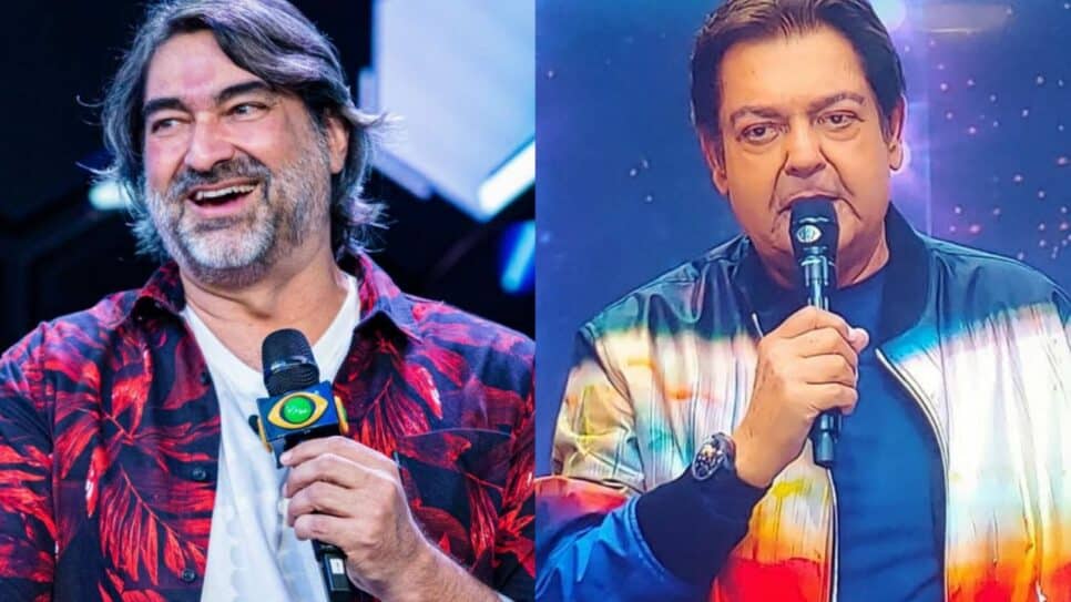 Faustão e Zeca Camargo não se bicam (Foto: Reprodução/Montagem)