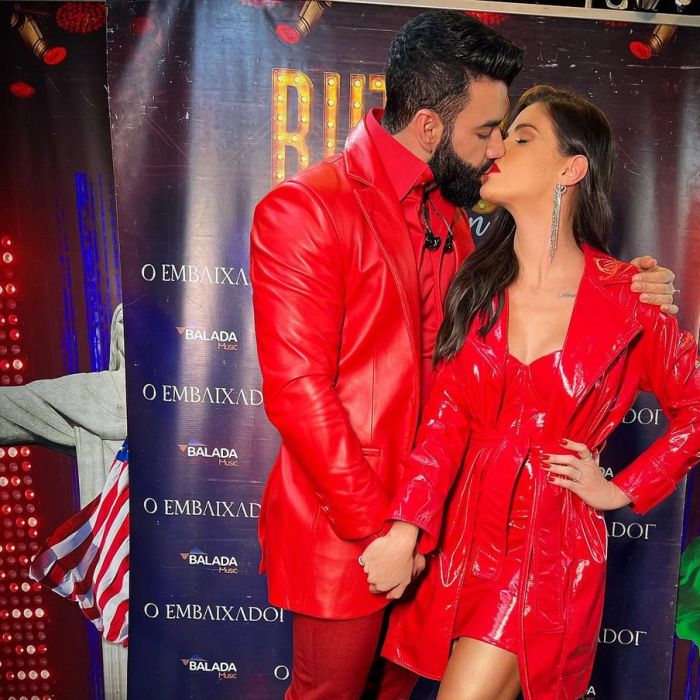 O famoso cantor sertanejo comemorou seu aniversário ao lado de sua esposa, Andressa Suita (Foto: Reprodução)