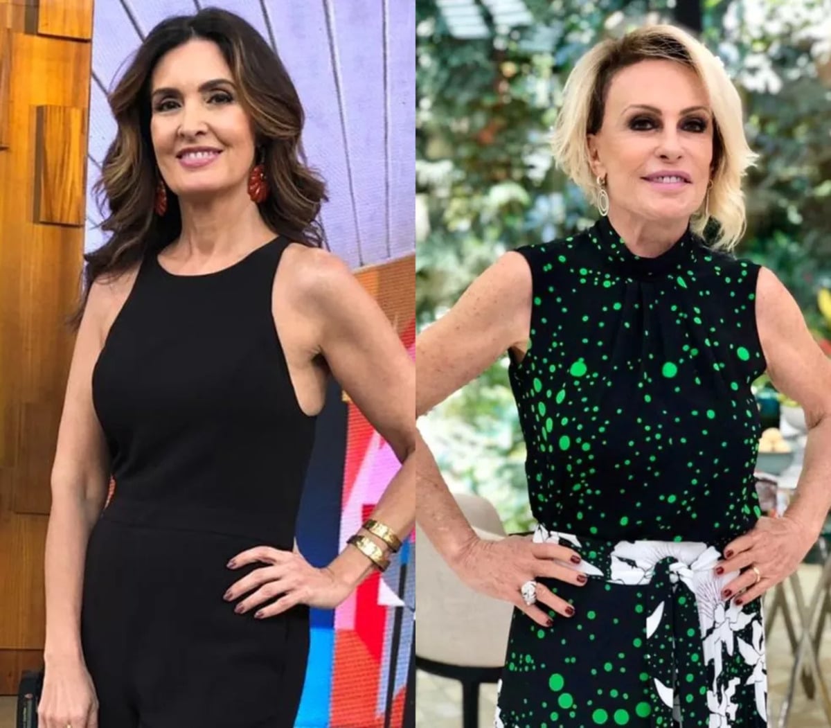 Fátima Bernardes de Encontro, e Ana Maria Braga, do Mais Você