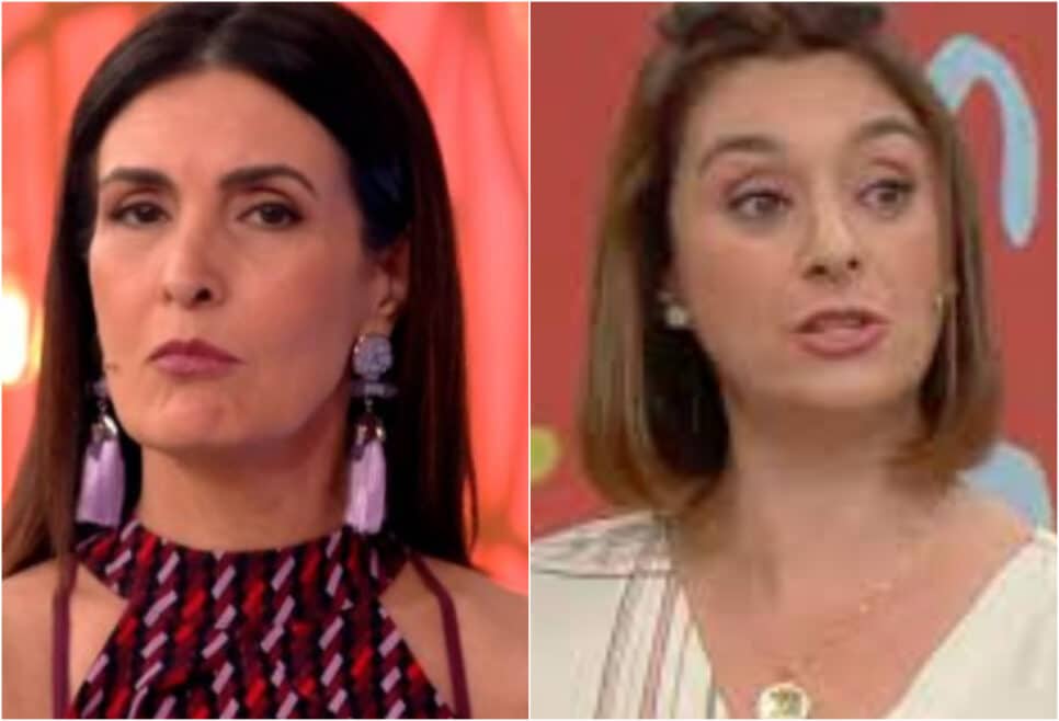 A apresentadora da Band, Catia Fonseca e Fátima Bernardes são envolvidas em polêmica (Foto: Reprodução)