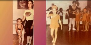 Imagens de Fátima Bernardes na época em que era professora de dança (Foto: Reprodução / Internet)