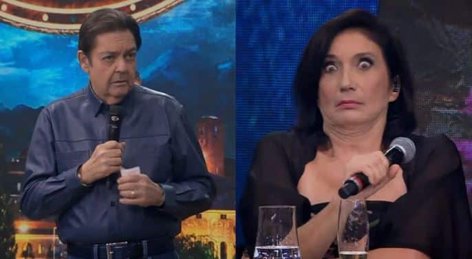 Faustão e Zizi Possi (Foto: Reprodução)