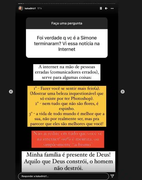 O empresário e marido da cantor sertaneja, Simone, Kaká Diniz falou sobre o desfecho com a mulher (Foto: Reprodução)