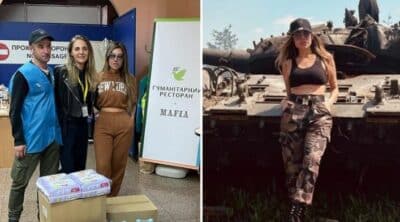 Após foto com tanque de guerra na Ucrânia, Liziane Gutierrez rebate críticas (Foto: Reprodução)