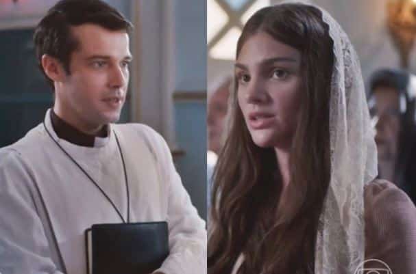Além da Ilusão: Padre Tenório faz loucura de amor por Olívia (Foto: Reprodução)