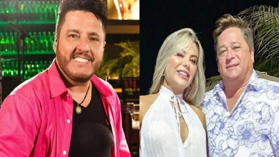 Bruno, Poliana Rocha e Leonardo (Foto: Reprodução)