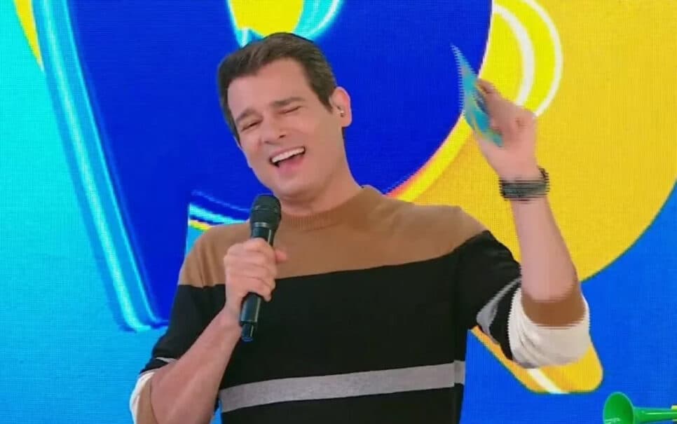 Celso Portiolli deixou público perplexo (Foto: Reprodução)