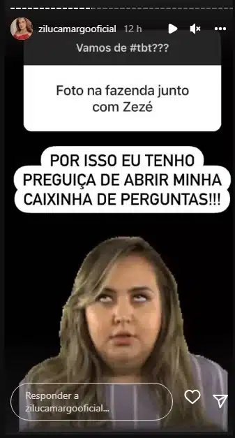 A famosa empresária, Zilu respondeu um seguidor ao ser questionada sobre Zezé Di Camargo (Foto: Reprodução)