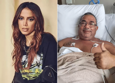 Recuperado, pai de Anitta recebe alta hospitalar e é cutucado pela cantora Foto: Reprodução