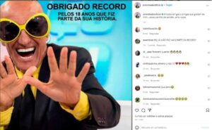 Amin Khader se despediu dos fãs e da Record TV (Foto: Reprodução / Instagram)