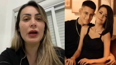 A famosa ex-apresentadora da Record, Andressa Urach se revolta e escorraça filho mais velho e namorada dele (Reprodução)