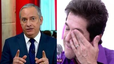 Burnier para jornal ao vivo na Globo e dá notícia sobre Daniel (Foto: Reprodução)