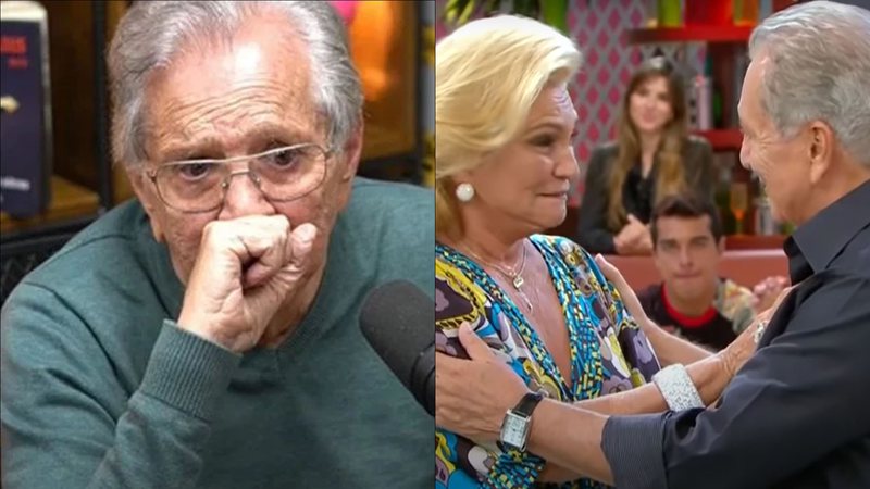 Carlos Alberto de Nóbrega emociona ao expor último pedido de Hebe antes da morte (Reprodução)