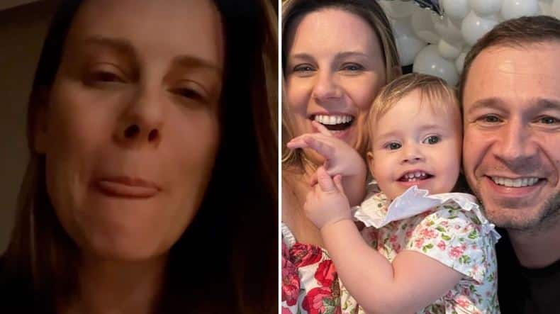 Lutando contra câncer da filha, esposa de Tiago Leifert faz desabafo (Foto: Reprodução)