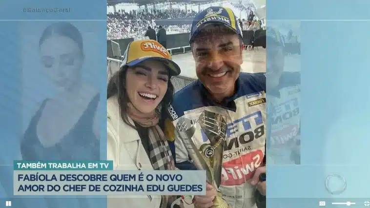 Edu Guedes estaria conhecendo melhor Jaqueline Ciocci, repórter do Faustão na Band (Foto: Reprodução)