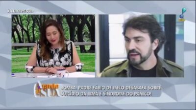 Padre Fábio de Melo entra ao vivo com Sonia Abrão e confessa doença no A Tarde É Sua da RedeTV! (Foto: Reprodução)