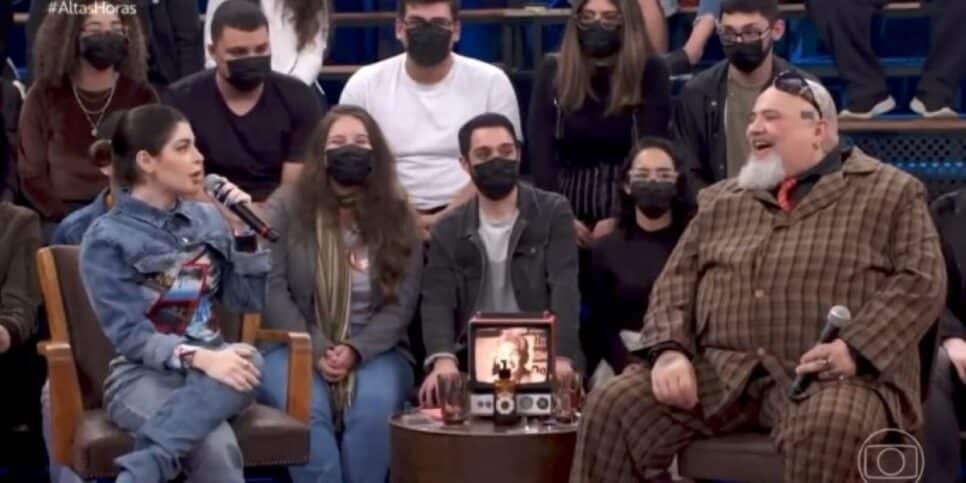 João Gordo no Altas Horas recusa convite de Gkay (Foto: Reprodução)