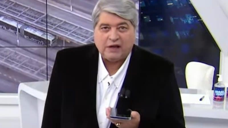 Datena recebe recado de facção criminosa e perde a linha na Band (Foto: Reprodução)