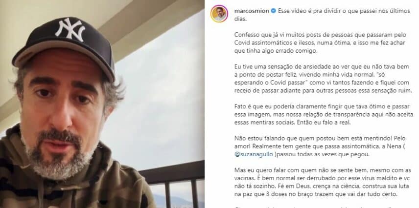 Marcos Mion desabafa após se recuperar da Covid-19 (Foto: Reprodução)