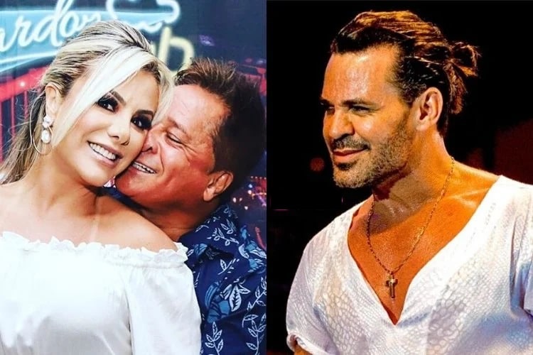 Poliana Rocha, Leonardo e Eduardo Costa (Foto: Reprodução)