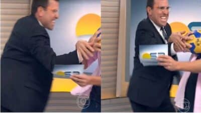 Rodrigo Bocardi passa dos limites e vai para cima de repórter da Globo (Foto: Reprodução)