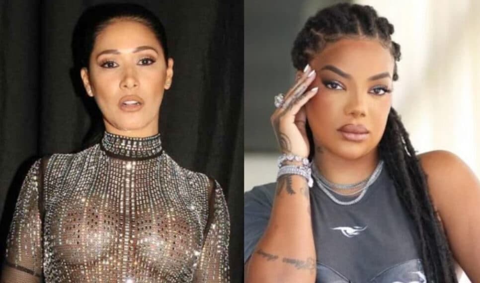 Ludmilla e Simaria Mendes: funkeira imitou trecho de entrevista bombástica da sertaneja (Foto: Reprodução / Internet)