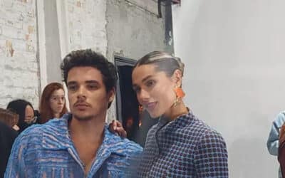 Imagem do post Entre cara feia e sorrisos soltos, Sasha Meneghel e seu marido chamam atenção na SPFW