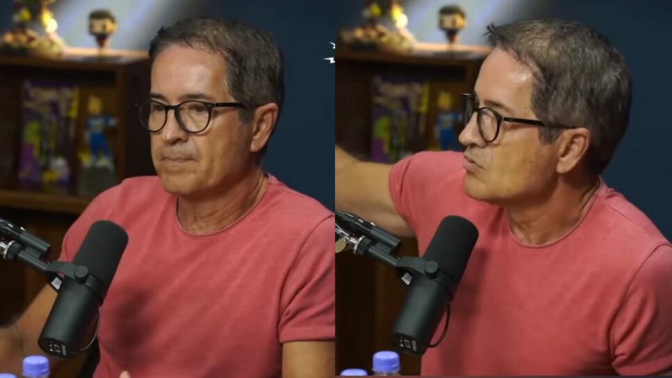 Carlos Tramontina em participação no Flow Podcast (Foto: Reprodução/YouTube)