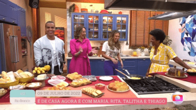 Imagem do post É de Casa: Thiago corta Maria Beltrão e alfineta apresentadora ao vivo: “Na sua casa você fala como?”