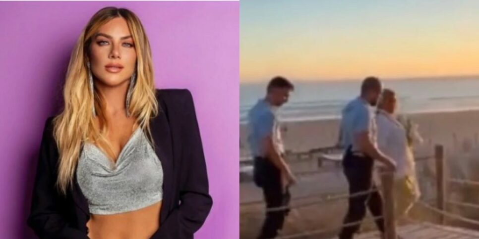 Giovanna Ewbank xinga durante prisão de mulher racista (Foto: Reprodução)