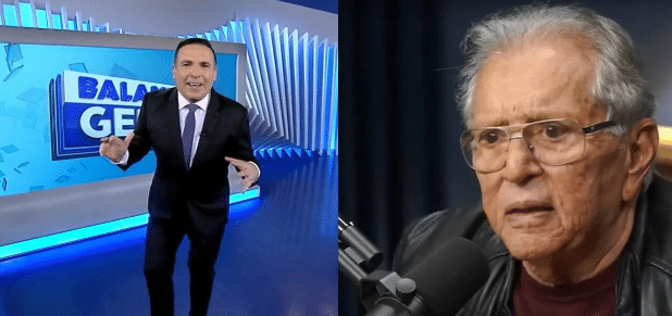 Reinaldo Gottino choca ao anunciar Carlos Alberto de Nóbrega (Foto: Reprodução)