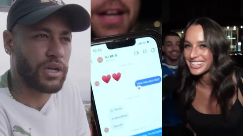 Eita! Gringa escancara troca de mensagens íntimas e ligações com Neymar: "Vamos pra Paris" (Reprodução)
