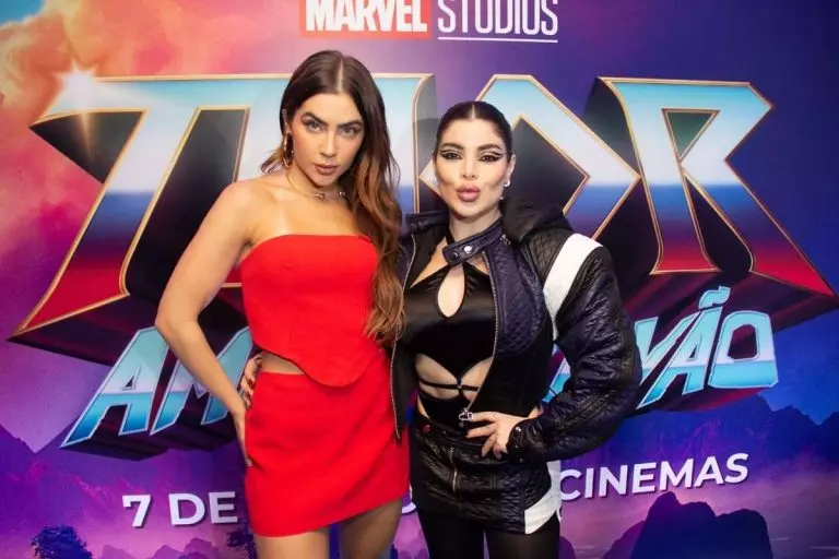 Jade Picon e Gkay não perderam a pré-estreia do novo filme da Marvel, Foto: Reprodução/Internet