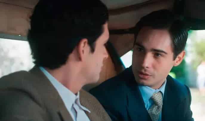 Rafael Antunes (Fabrício Belsoff) e Joaquim (Danilo Mesquita) em Além da Ilusão
