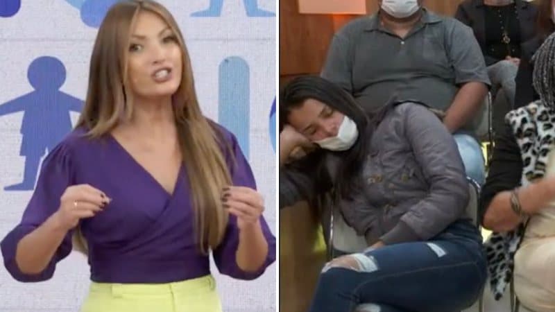 Mulher que foi flagrada dormindo na plateia do Encontro explica gafe: “Encostei e cochilei"