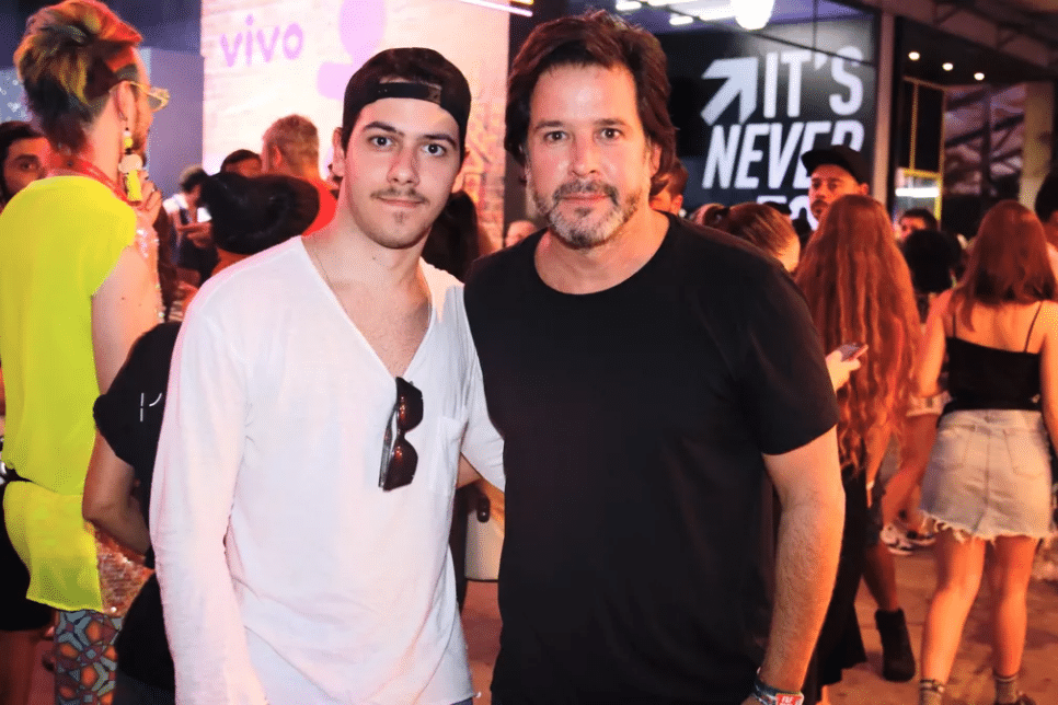 Murilo Benício e o filho, Antônio (Foto: Reprodução)