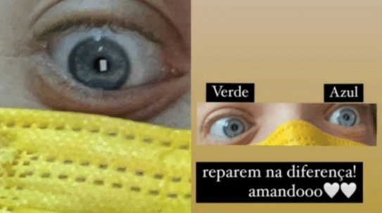 A filha de Ticiane Pinheiro, Rafaella Justus chama atenção ao compartilha foto dos olhos (Foto: Reprodução)