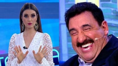 Chris Flores expõe foto de Ratinho no SBT e exige teste de DNA (Foto: Reprodução)