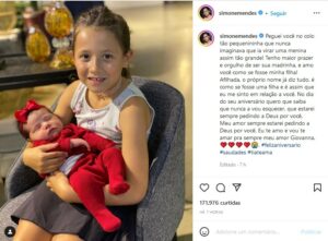  Simone mandou recado para a filha de Simaria e deixou os fãs comovidos (Foto: Reprodução / Instagram)