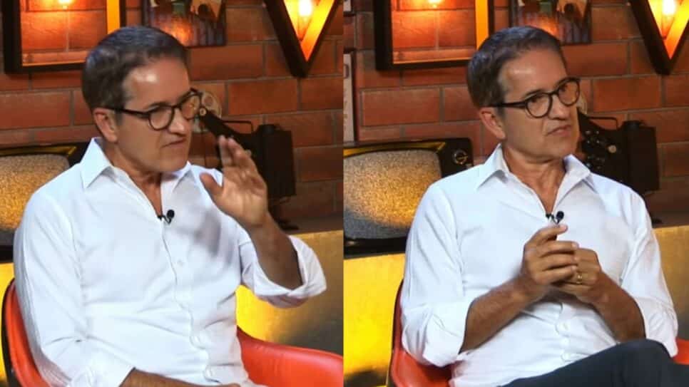 Carlos Tramontina no Programa de Todos os Programas, do R7 (Foto: Reprodução/Montagem/YouTube)