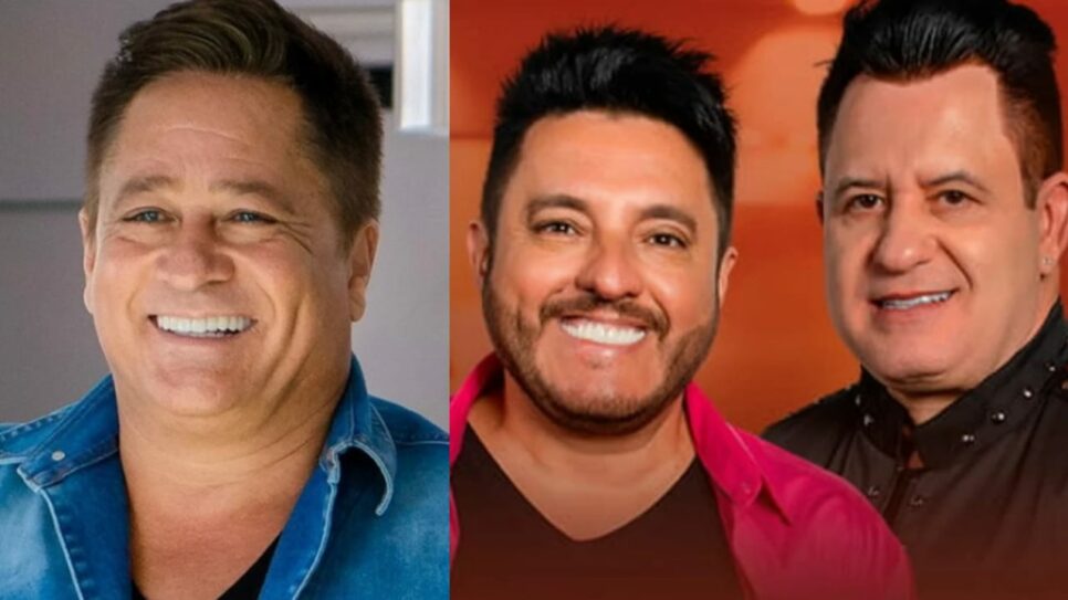 Leonardo apresenta o Cabaré com Bruno e Marrone (Foto: Reprodução/Montagem)