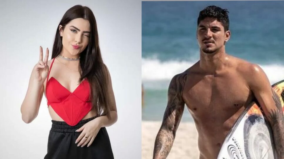 Gabriel Medina dá em cima de Jade Picon e é detonado (Foto: Reprodução/Montagem)