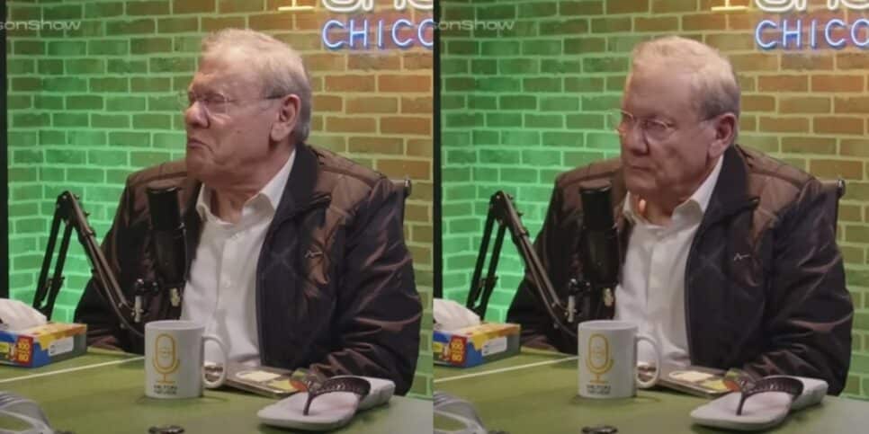 Milton Neves participa do podcast Denílson Show (Foto: Reprodução/YouTube/Montagem)