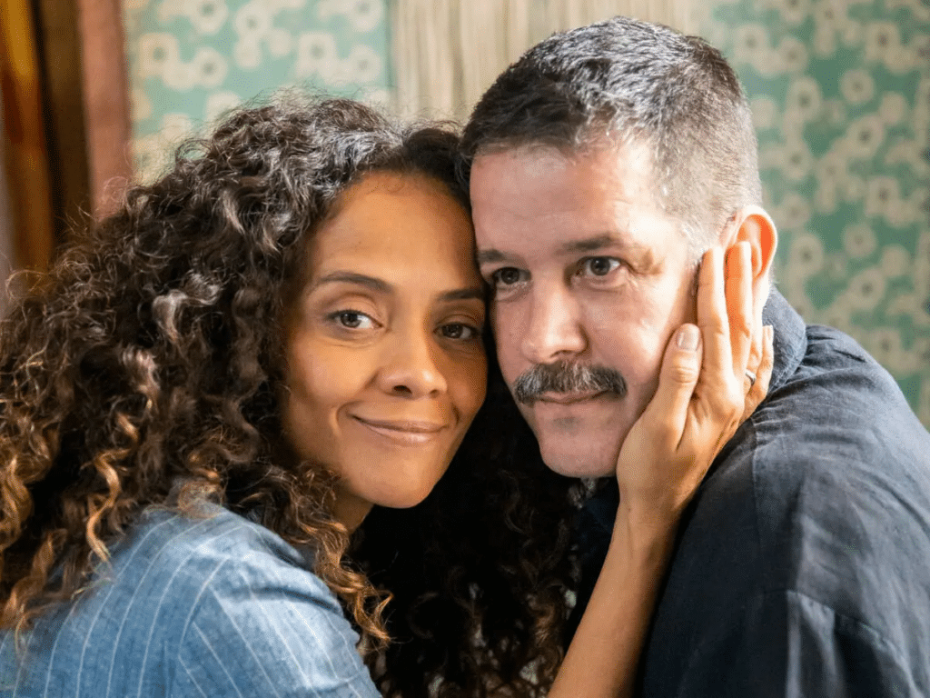 Aline Borges e Murilo Benício, Zuleica e Tenório em Pantanal (Foto: Divulgação/ Globo)