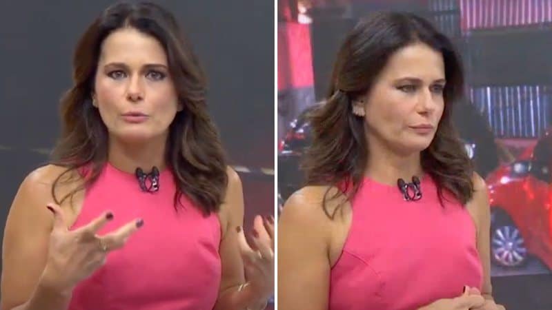 Adriana Araújo chora após reportagem da Band despertar gatilho