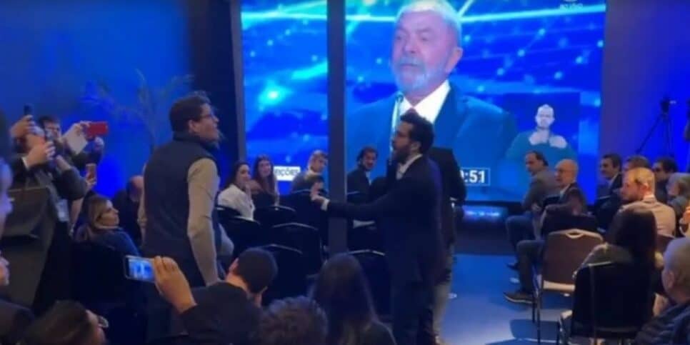 Barraco acontece durante Debate na Band (Foto: Reprodução)